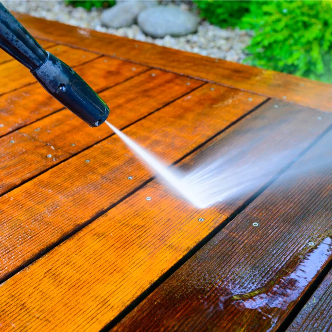 power washing decks